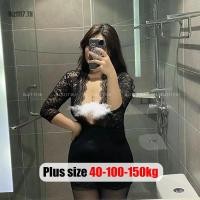 ราคา Plus size เสื้อผ้าสาวอวบ❤นอนไม่ได้นอน ชุดนอนเซ็กซี่สาวอวบ ไซส์ใหญ่ ชุดนอนลูกไม้ แขนยาว รัดรูป โชว์หน้าอก ซีทรู ชุดชั้นในเซ็กซี่ยั่ว ,คนอ้วนใส่ได้ (25606392303)