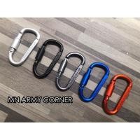 ราคา ตะขอล็อคอลูมิเนียม (Carabiner) ใช้สำหรับตกแต่งกระเป๋า เป็นพวงกุญแจ ผลิตจากอลูมิเนียม แข็งแรง คุณภาพสูง (4131501351)