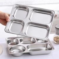 ราคา ถาดหลุมสแตนเลส3หลุม/4หลุม/5หลุม กล่องอาหาร มีฝาปิด (7720150583)