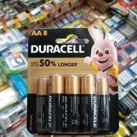 ราคา ใช้แรง ถ่าน Duracell Alkaline Size AA 1.5V แพค 8ก้อน รุ่น LR6 ของใหม่ ของแท้บริษัท (24384558659)
