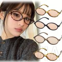 ราคา แว่นตา ป้องกันแสงสีฟ้า กรอบวงรี ขนาดเล็ก พิมพ์ลายเสือดาว สไตล์วินเทจ (24920075170)