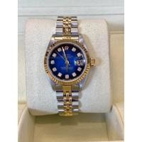 ราคา Rolex Datejust Lady หน้าน้ำเงินไล่สี หลักเพชรเบ้าใหญ่ 26 มิล (10167594868)