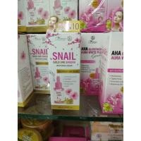 ราคา เซรั่มสเนลโกลด์ Perfect Skin Lady Snail Gold 24k SakuraWhitening Serum 40ml. (26924037873)