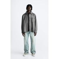 ราคา เสื้อหนัง เสื้อแจ็คเก็ตแขนยาว ของแท้ Zara ทรง oversized ผ้าหนัง ผ้าดีมากกๆ ใส่ไม่ร้อน ใส่ได้ทั้งชายและหญิง (24711406460)