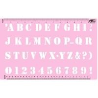 ราคา TRACGO Stencil แผ่นประดิษฐ์อักษร ชุด อังกฤษตัวใหญ่ #TG301 ขนาดอักษร 1 นิ้ว (1143338557)