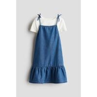 ราคา H&M(เอชแอนด์เอ็ม) ชุดเดรสและท็อปสายเดี่ยว 2 ชิ้น Girls 2-piece strappy dress and top set 1305470_1 (43167045155)