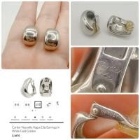 ราคา ต่างหูหนีบวินเทจ ตัวเรือนทองคำขาว K18 ตอก750 แบรนด์ดังแท้ น้ำหนักรวม 11.3 กรัม (43553177182)