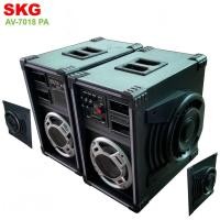 ราคา SKG ลำโพงตั้งพื้น 10 นิ้ว 8000W รุ่น AV-7018 PA BT (สีดำ) (14116453790)