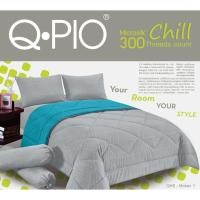 ราคา QPIO (คิวปิโอ้) ชุดผ้าปูที่นอน+ผ้านวม ขนาด 5ฟุต 6 ฟุตครบเซ็ท 6 ชิ้น สีพื้น ทอละเอียด 330 เส้นด้าย (มีให้เลือก 6 สี) (1970861275)