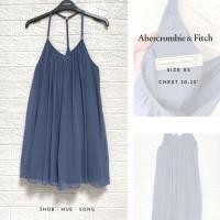 ราคา Abercrombie & Fitch เสื้อสายเดี่ยว สีฟ้า มือสอง (11715524905)