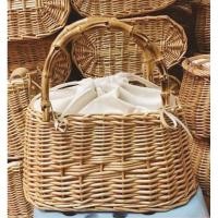 ราคา กระเป๋าสานหวายหูไม้ทรงวินเทจ (7581207308)