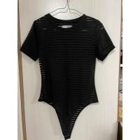 ราคา บอดี้สูท ซีทรู สีดำลายขวาง (8924360243)