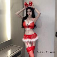 ราคา Sex timeคริสต์มาส ชุดนอนเซ็กซี่ ไม่ได้นอน ชุดคอสเพลย์ ซีทรู (28716930769)
