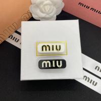ราคา พร้อมส่ง MIU MIU Plexiglas and metal hair clip กิ๊บตัวใหม่ จาก มิว มิว โล้โก้ รุ่นใหม่ ชนช๊อป มี 2 สี ดำ - ขาว (42515991525)