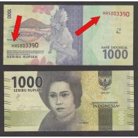 ราคา ธนบัตร อินโดนีเซีย INDONESIA 1000 รูเปียะ หมวดเสริม "X" ปี 2016 P-154-X สภาพใหม่เอี่ยม 100% UNC สำหรับสะสมและที่ระลึก (19763228817)