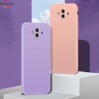 ราคา เคสโทรศัพท์ซิลิโคน TPU แบบนิ่ม ขอบตรง ทรงสี่เหลี่ยม สําหรับ Huawei Mate 10 9 Pro Mate10 10pro Mate9 (17699156813)