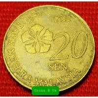 ราคา เหรียญต่างประเทศ มาเลเซียปี 2011 - 2021 ชนิด 20 cents ขนาด 20.6 มม. ผ่านใช้ตามภาพ น่าสะสม (5656621681)