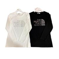ราคา เสื้อยืดคอกลม แขนยาว ผ้าเด้ง งานรีดเพชร (21372903753)
