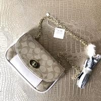 ราคา Coach 2tone สีกาแฟ-ครีม สะพายข้าง (4078475925)