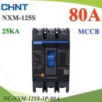 ราคา NC เบรกเกอร์เมนไฟฟ้า MCCB AC 3Pole 80A ตัดวงจรไฟฟ้า.. (42156384704)