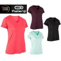 ราคา เสื้อยืดคอวีใส่วิ่งสำหรับผู้หญิง KALENJI รุ่น RUN DRY ของแท้ 100% (1937801386)