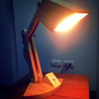 ราคา โคมไฟ โคมไฟไม้ โคมไฟตั้งโต๊ะ วินเทจ (538594594)