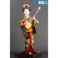 ราคา ตุ๊กตาสาวญี่ปุ่นสวมชุดกิโมโน สูง12นิ้ว(30cm.) วางตั้งโชว์ สะสม Japanese Traditional Doll Kimono Handcraft Ancient Japan (23164076913)