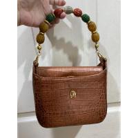 ราคา กระเป๋าถือ Michel Angelo หนังแท้ลายจรเข้ สภาพยังใหม่มาก (22144035114)