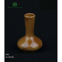 ราคา OrientalFineArt แจกันทรงน้ำเต้า สีน้ำตาล เหมาะสำหรับใส่ดอกไม้สดไหว้พระ หรือใส่น้ำหอมระเหย(VB-12) (5841963786)