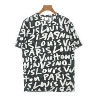ราคา Louis Vuitton Tshirt Shirt Women black White overall pattern Direct from Japan Secondhand (43465312648)