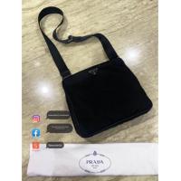 ราคา Prada nylon crossbody nero bag -unisex ของแท้ พราด้า ปราด้า แบรนด์เนมมือสอง สะพายข้าง กระเป๋าผู้ชาย (25213693200)