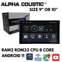 ราคา จอแอนดรอย 9นิ้ว 10นิ้ว Alpha Coustic Ram2 Rom32 Cpu4 Core แอนดรอยV12 เครื่องเสียงติดรถยนต์ แยก2หน้าจอได้ (22919218796)
