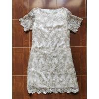 ราคา ชุดเดรส​Dressสีครีม​ลูกไม้สีทอง (20639506296)