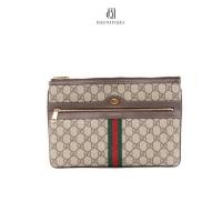ราคา [ของแท้] GUCCI OPHIDIA POUCH CLUTCH BROWN GG SUPREME MONOGRAM GHW มีใบรับประกัน ตรวจสอบได้ทุกใบ ✅ (42508992598)