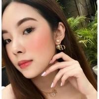 ราคา (6.6 ส่วนลด 3000 )พร้อมส่ง Dior earrings รุ่นจีซู แท้100% (26515798769)