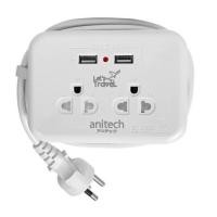ราคา ANITECH ปลั๊กไฟ (มอก.) ปลั๊กไฟพกพา/เดินทาง รุ่น H9022/พร้อมส่ง (20617790878)