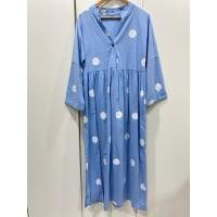 ราคา เดรสลายจุดสีฟ้าขาวสไตล์ญี่ปุ่น (25535698181)