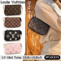 ราคา LV BAG Louis Vuitton Mini Tote หลุยส์วิตตองสไตล์คลาสสิก/กระเป๋าสะพายสตรี/กระเป๋าถือ/กระเป๋าโซ่ M580 (29003810943)