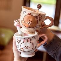 ราคา Line Friends แก้วเซรามิคพร้อมช้อน 400ml (41301717149)