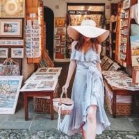 ราคา เดรสแบบ flat2112 ผ้าซาติน ผูกเอว เว้าไหล่ สวยมากก เดรสไปทะเล งานป้ายviv ppanel (13619634552)