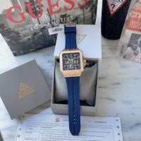 ราคา สายซิลิโคนสีน้ำเงิน หน้าปัดโชว์กลไก ✨ นาฬิกา Guess GW0637G3 LEO BLUE (24815397806)