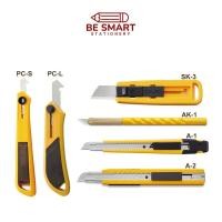 ราคา OLFA มีดคัดเตอร์ รุ่น A-1/A-2/AK-1/SK-3/PC-S/PC-L โอฟ่า ด้ามจับสเตนเลสหุ้มพลาสติก พื้นผิวกันลื่น (42352035636)