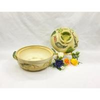 ราคา หม้อดินเผาเคลือบ หม้อดินเผา หม้อนาเบะ หม้อดินสำหรับทำอาหาร 28 ซม. (19479969876)