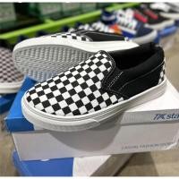 ราคา O รองเท้าผ้าใบ แบบสวม CSB รุ่นทZB 71507 Size 40-45 สี ดำแดง ดำเทา ขาวดำ กรม (25446151890)