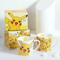 ราคา Pikachu การ์ตูน แก้วถ้วยน้ำเซรามิคหลากสีพร้อมกล่องช้อ (23990064311)