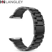 ราคา สําหรับเกียร์ S2 นาฬิกาสแตนเลสสตีลโลหะสายคล้องคอสายรัดข้อมือสําหรับ Samsung Gear S2 SM-R720 / SM-R730 สมาร์ทนาฬิกา (40661797852)