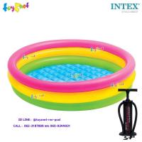 ราคา Intex สระเป่าลมซันเซ็ตโกลว์ 45 นิ้ว (1.14x0.25 ม.) รุ่น 57412 + ที่สูบลม ดับเบิ้ลควิ๊ก ทรี (12333325103)