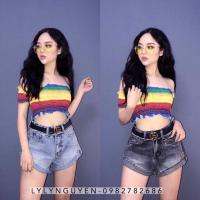 ราคา เสื้อปาดไหล่ 7 สีรุ้ง (24827978744)