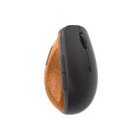 ราคา Wireless Mouse (เมาส์ไร้สาย) Lenovo Go Wireless Vertical Mouse Storm Grey with Natural Cork 2400dpi (41615252854)