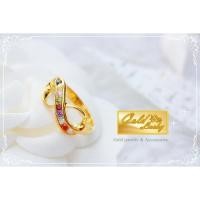 ราคา แหวนอินฟินิตี้ หุ้มทองประดับพลอยนพเก้า (90810396)